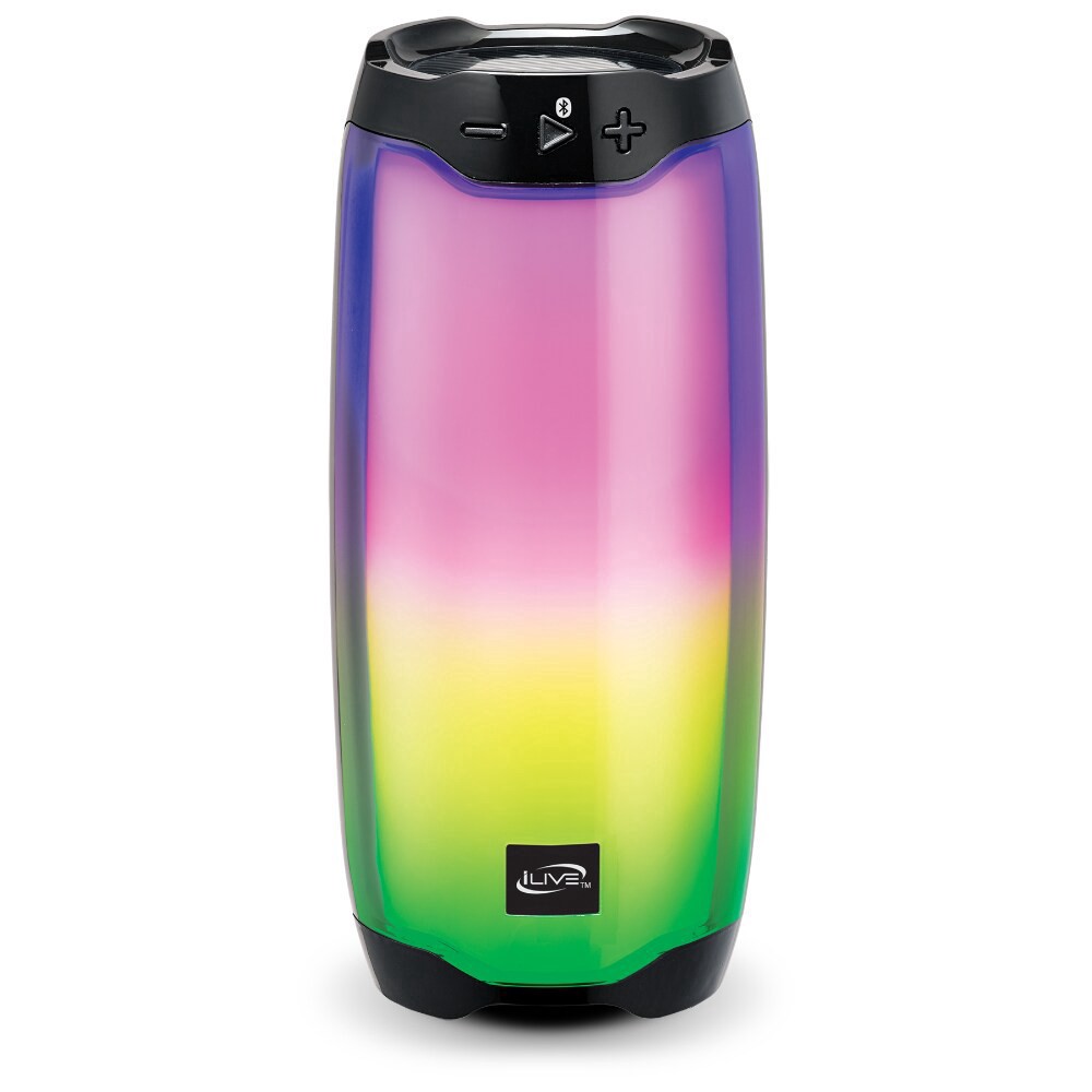 slide 1 of 1, Ilive Brightside Portable Bluetooth Speaker With Led Light Effects - Black, 1 ct