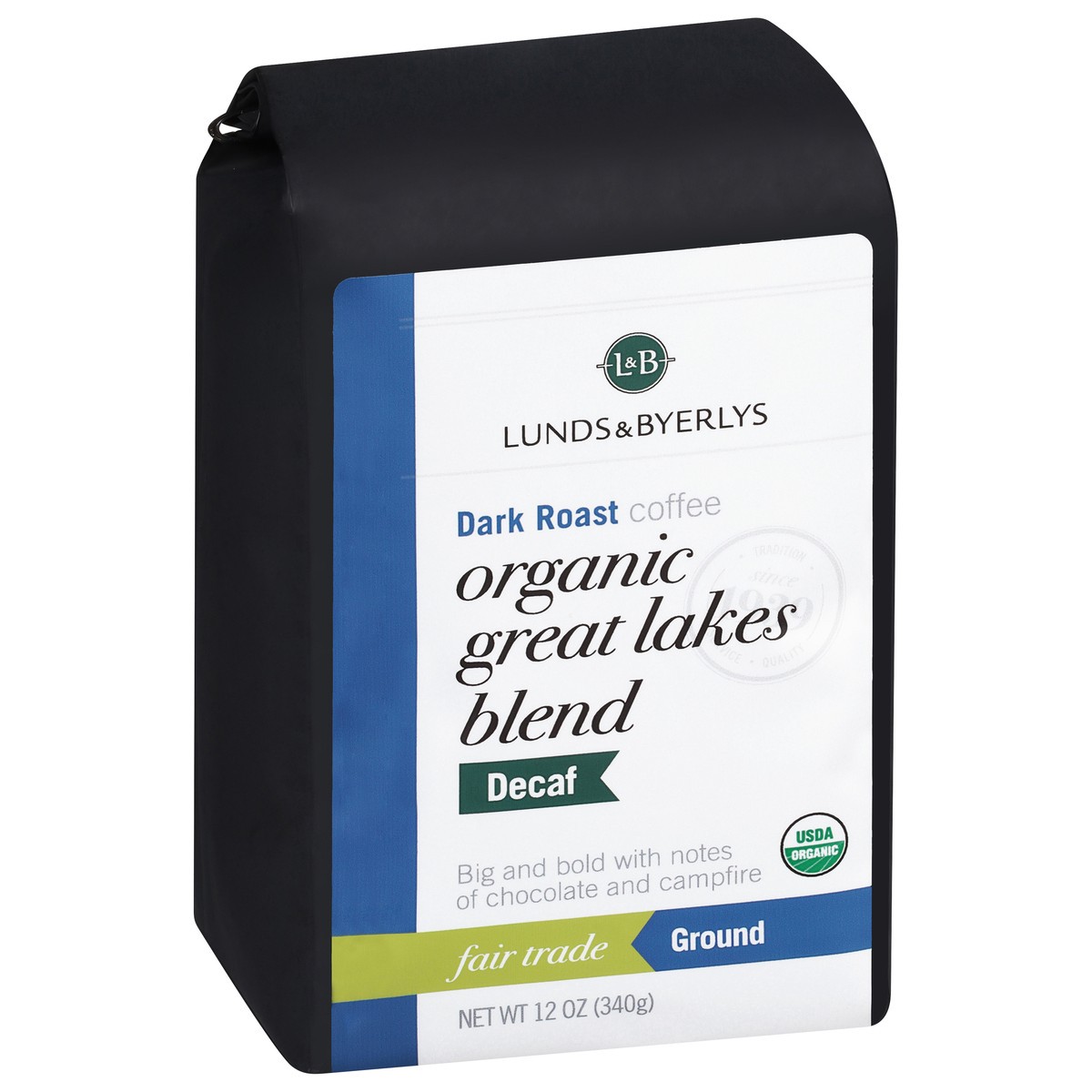 slide 4 of 9, Lunds & Byerlys Organic Decaf Dark Roast Ground Great Lakes Blend Coffee 12 oz, 12 oz
