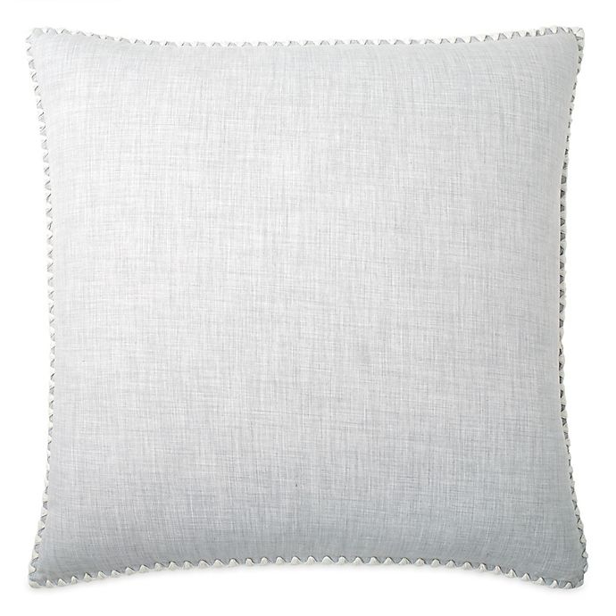 slide 1 of 4, DKNYpure Crinkle Chambray European Pillow Sham - Grey, 1 ct