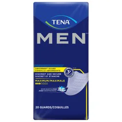 TENA Incontinence Guards for Men, Maximum Absorbency, 20 Count