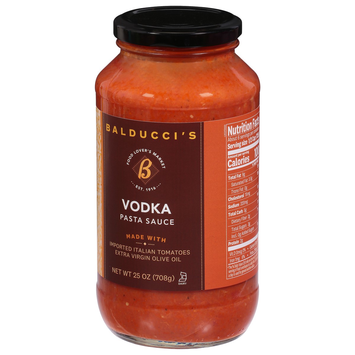 slide 7 of 13, Balducci's Vodka Sauce - 25 Oz, 25 oz