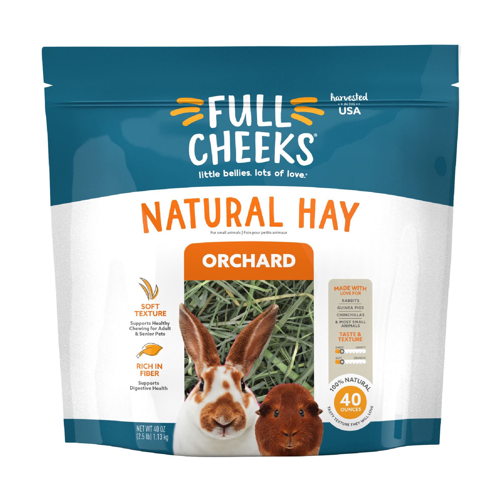 slide 1 of 1, Full Cheeks™ Natural Orchard Hay, 40 oz