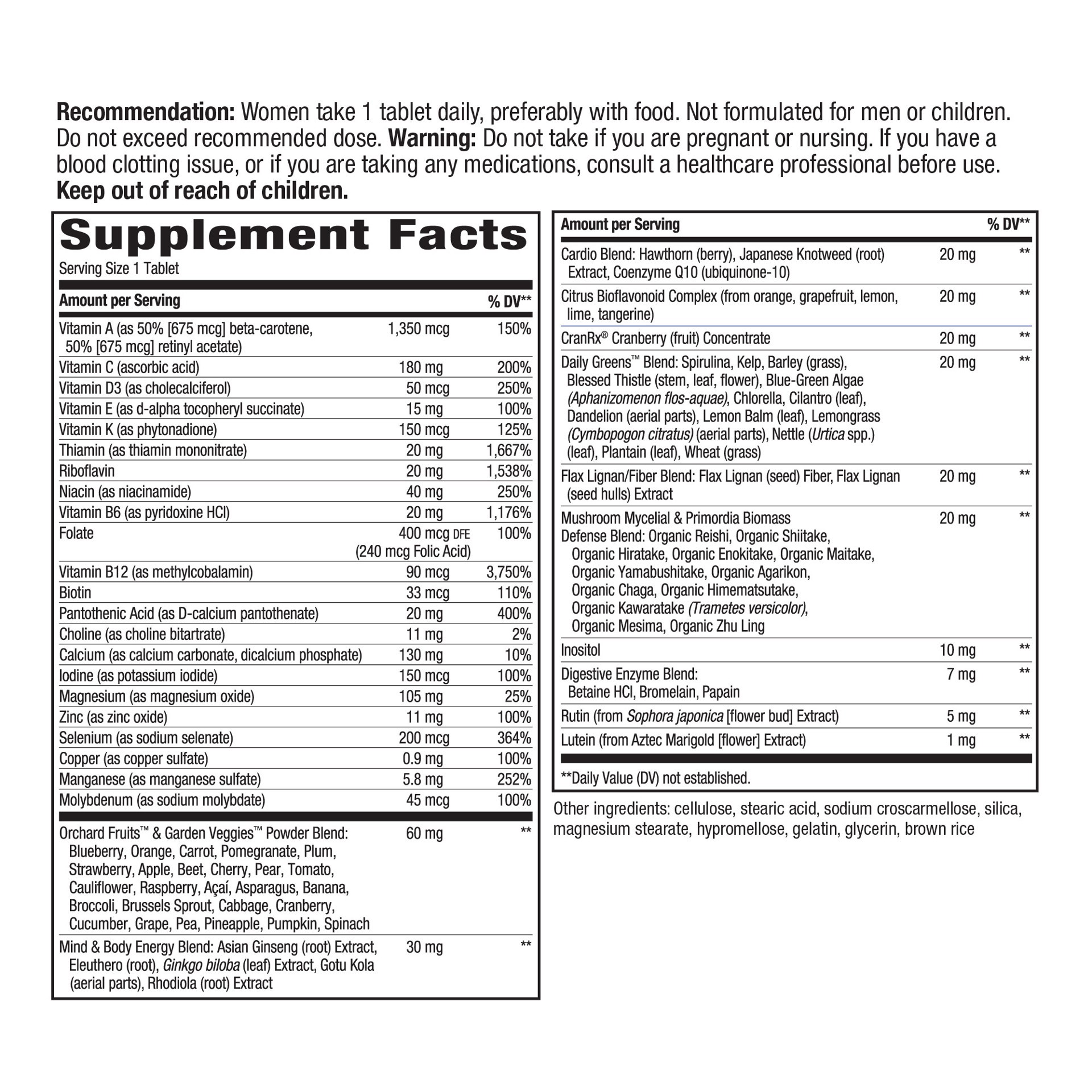 slide 2 of 5, Nature's Way Alive! One Daily Women's 50+ Ultra Multivitamin 60 Tablets, 60 ct