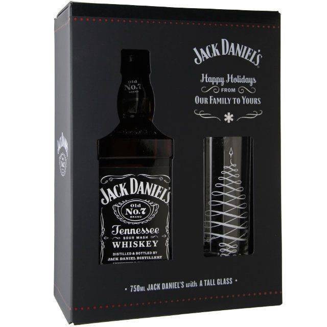 slide 1 of 1, Jack Daniel's Tennessee Whiskey Season's Greetings Gift Set, 750 ml