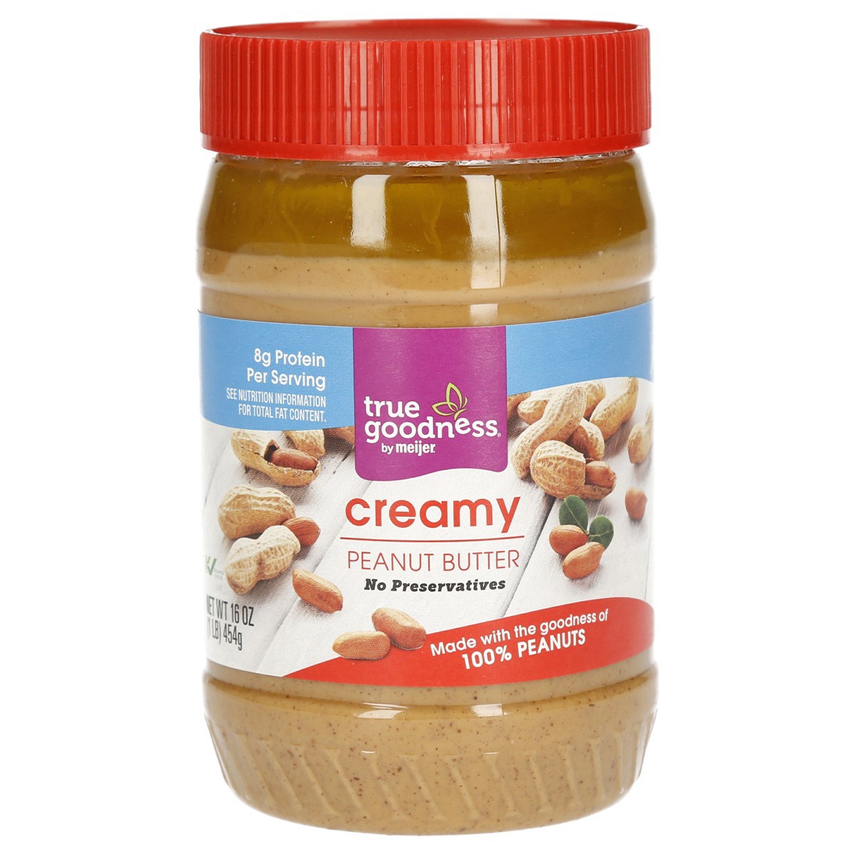 slide 1 of 5, True Goodness Creamy Peanut Butter, 16 oz