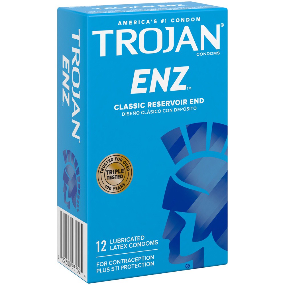 slide 3 of 5, Trojan ENZ Premium Smooth Lubricated Condoms - 12 Count, 12 ct