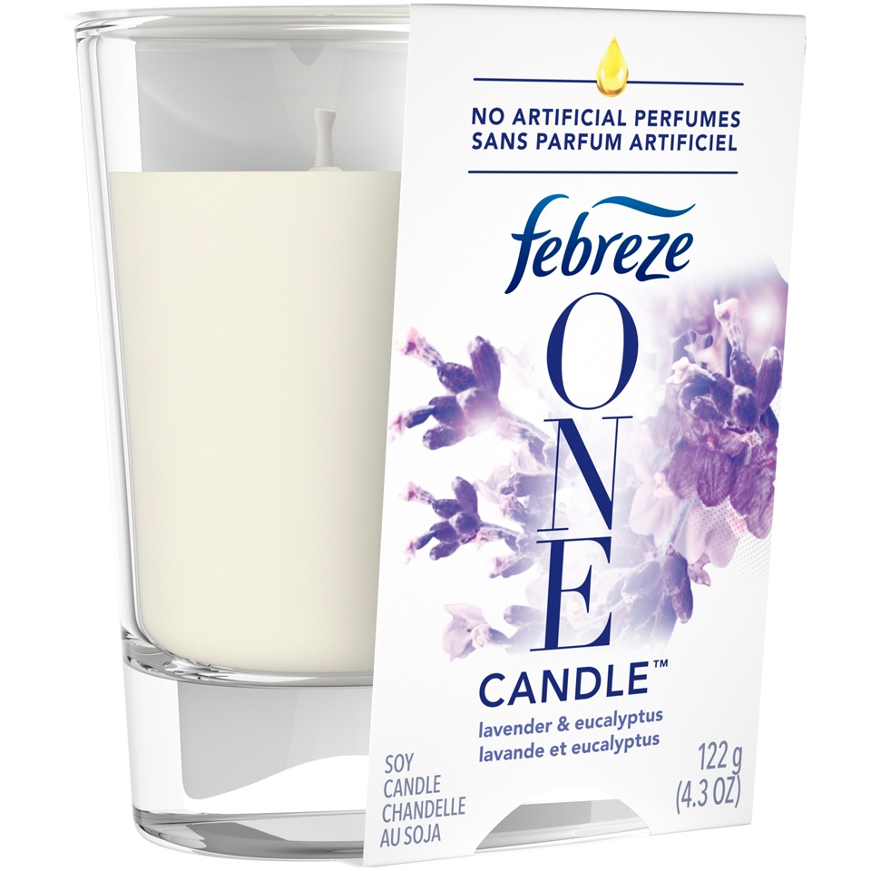 slide 2 of 3, Febreze One Lavender & Eucalyptus Candle, 4.3 oz