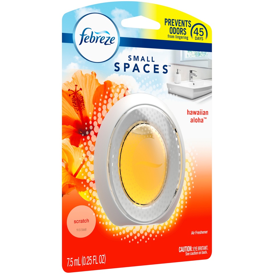 slide 2 of 3, Febreze Small Spaces Air Freshener Hawiian Aloha, .25 fl. oz., 1 ct