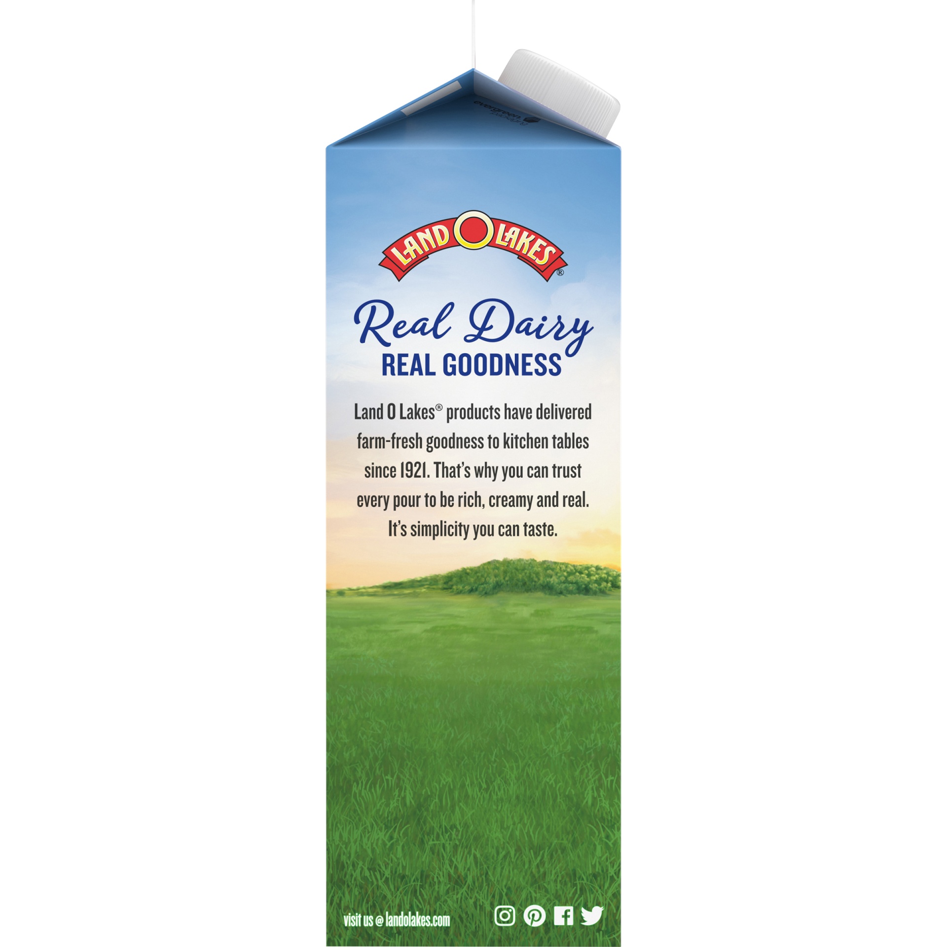 slide 2 of 8, Land O'Lakes Lactose-Free Half And Half, 1 Quart, 32 fl oz