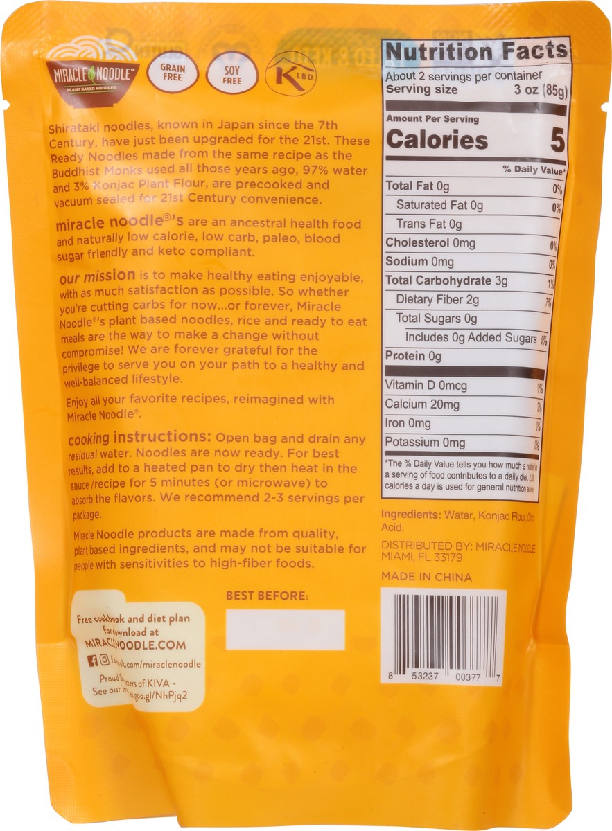 slide 13 of 14, Miracle Noodle Kitchen Angel Hair Style Noodles 7 oz, 7 oz