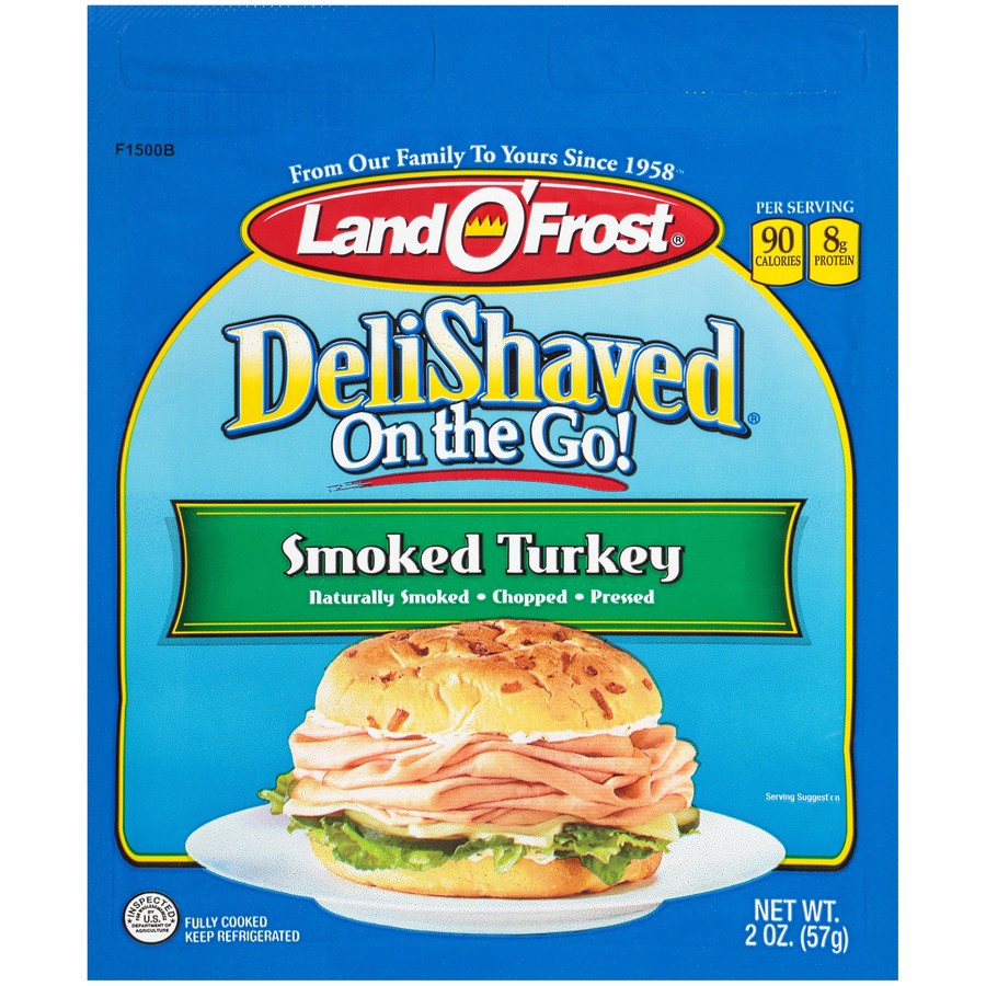 slide 1 of 6, Land O' Frost Turkey Natural Hickory Smoked, 2 oz