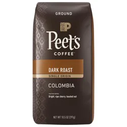 Peet's Coffee Single Origin Colombia Dark Roast Ground Coffee - 10.5 oz Bag