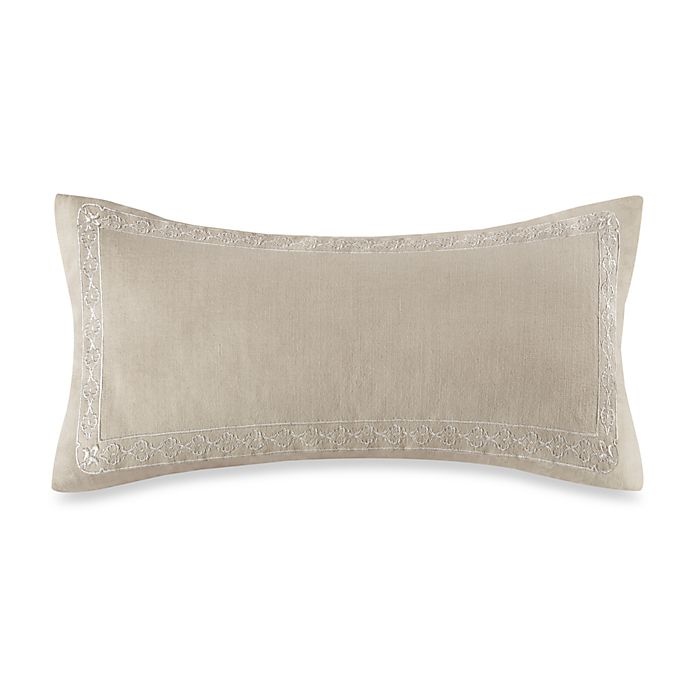 slide 1 of 2, Echo Design Echo Odyssey Solid Oblong Throw Pillow - Stone, 1 ct