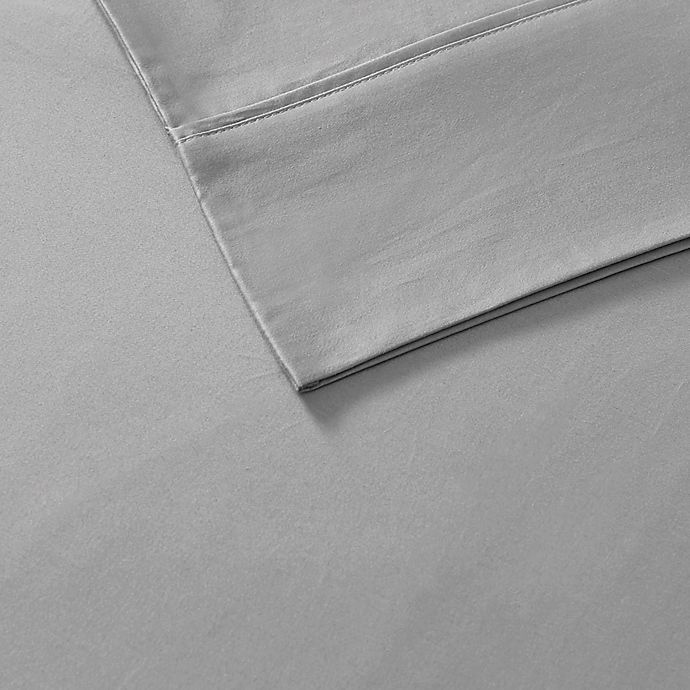 slide 5 of 5, Sleep Philosophy Liquid Cotton King Sheet Set - Silver, 1 ct