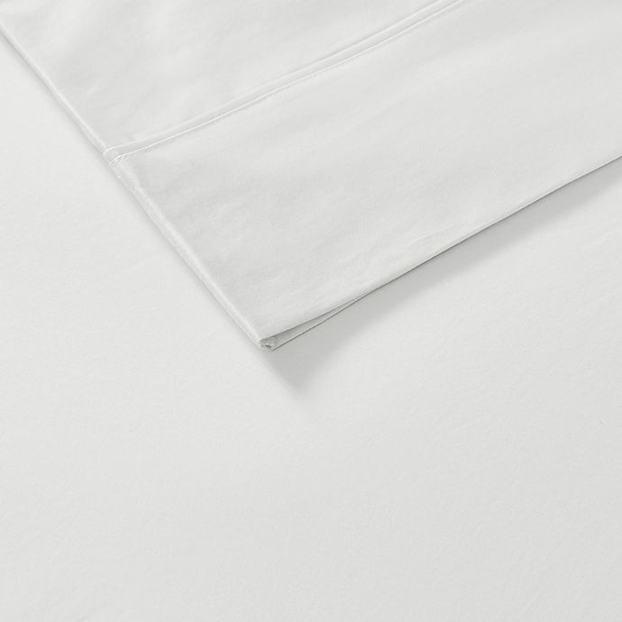 slide 5 of 5, Madison Park 600-Thread-Count Cotton King Sheet Set - White, 1 ct