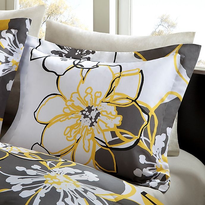 slide 3 of 4, Mi Zone Mizone Allison Reversible Twin/Twin XL Comforter Set - Yellow/Grey, 1 ct