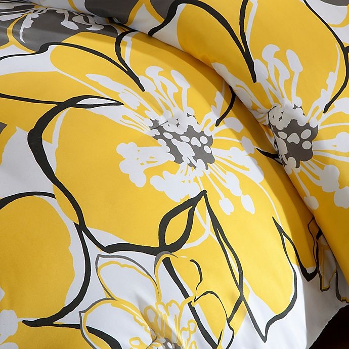 slide 2 of 4, Mi Zone Mizone Allison Reversible Twin/Twin XL Comforter Set - Yellow/Grey, 1 ct