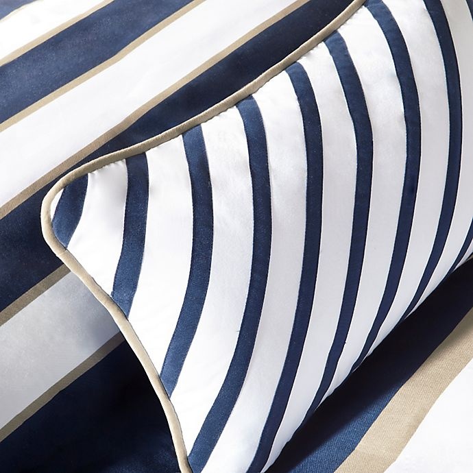 slide 6 of 6, Mi Zone Ashton Stripe Printed Twin/Twin XL Comforter Bedding Set - Navy, 1 ct