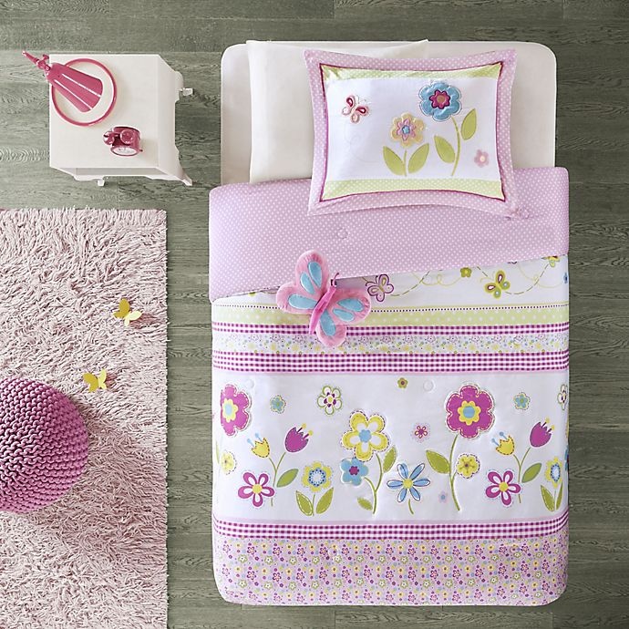 slide 4 of 7, Mi Zone Mizone Kids Spring Bloom Reversible Full/Queen Comforter Set, 1 ct