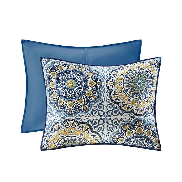 slide 6 of 6, Madison Park Tangiers King Coverlet Set - Blue, 1 ct