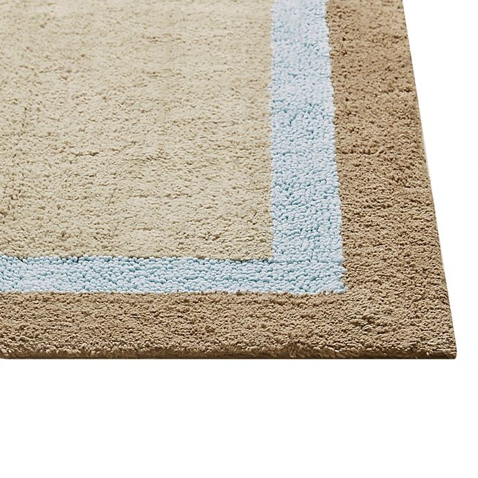 slide 3 of 6, Madison Park Amherst Bath Rug - Blue, 20 in x 30 in
