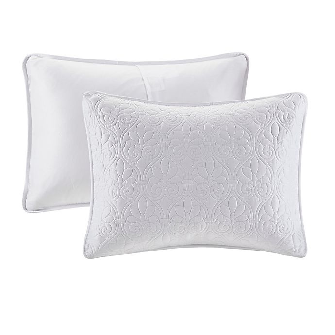 slide 4 of 8, Madison Park Quebec Reversible Twin/Twin XL Coverlet Set - White, 2 ct