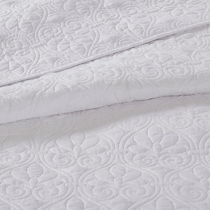 slide 7 of 8, Madison Park Quebec Reversible Twin/Twin XL Coverlet Set - White, 2 ct