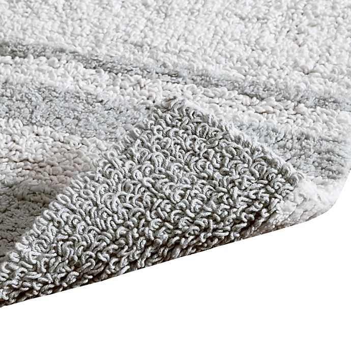 slide 6 of 6, Madison Park Spa Cotton Reversible Cotton Bath Rug - Grey, 20 in x 30 in