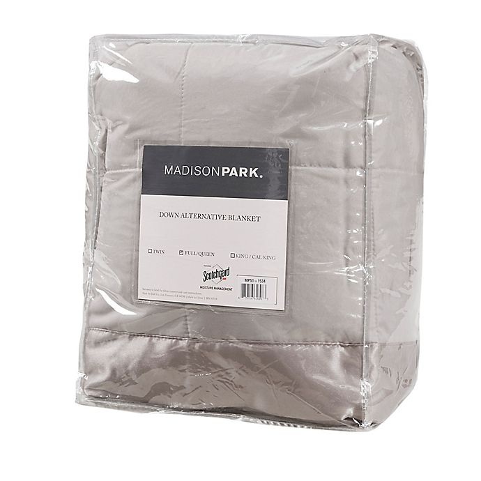 slide 5 of 7, Madison Park Windom Microfiber Full/Queen Blanket - Grey, 1 ct