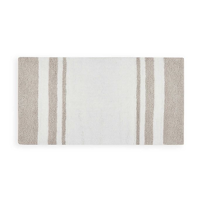 slide 1 of 7, Madison Park Spa Cotton Reversible Cotton Bath Rug - Taupe, 27 in x 45 in