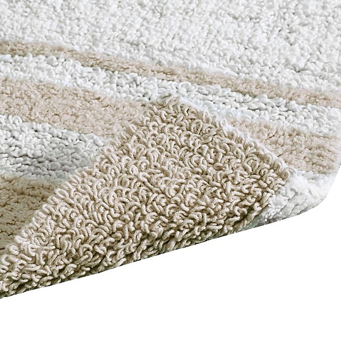 slide 6 of 7, Madison Park Spa Cotton Reversible Cotton Bath Rug - Taupe, 27 in x 45 in