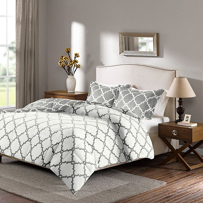 slide 3 of 5, Plush Sleep Philosophy True North Reversible King Comforter Set - Grey, 1 ct