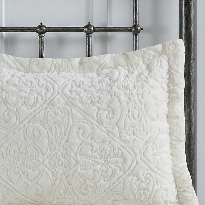 slide 8 of 10, Madison Park Bismarck Ultra Plush King Comforter Set - Ivory, 3 ct