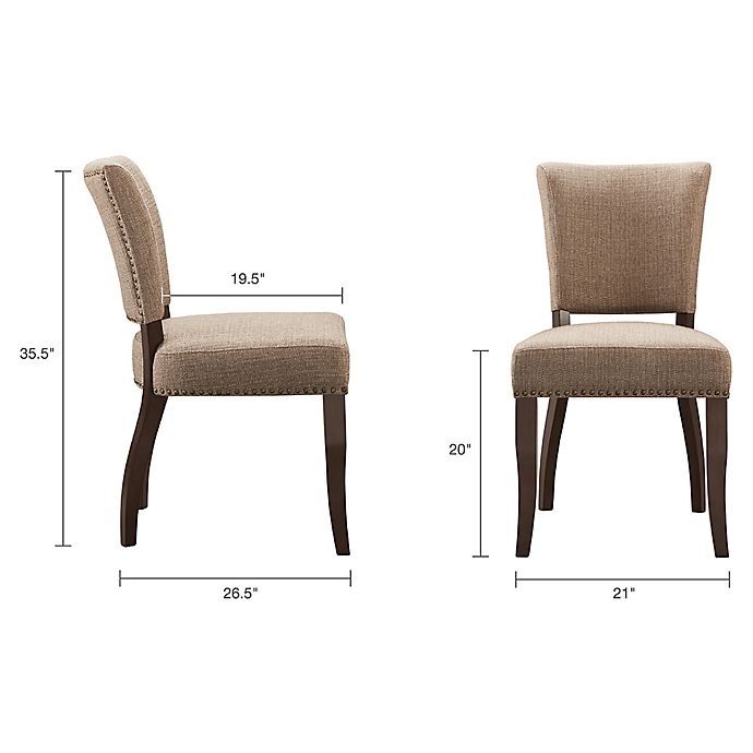 slide 6 of 8, Madison Park Dawson Side Chairs - Brown, 2 ct