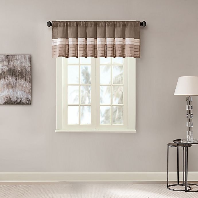 slide 6 of 6, Madison Park Amherst Window Valance - Natural, 1 ct