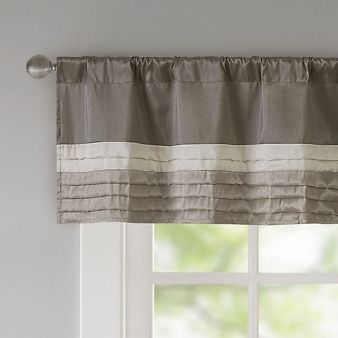 slide 5 of 6, Madison Park Amherst Window Valance - Natural, 1 ct