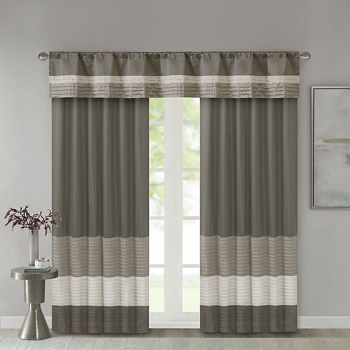 slide 3 of 6, Madison Park Amherst Window Valance - Natural, 1 ct
