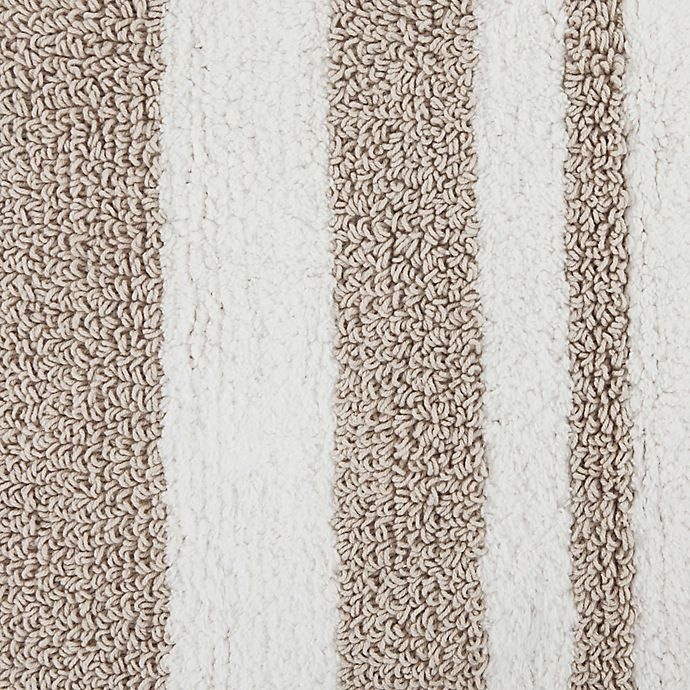slide 4 of 8, Madison Park Spa Cotton Reversible Cotton Bath Rug - Taupe, 24 in x 72 in