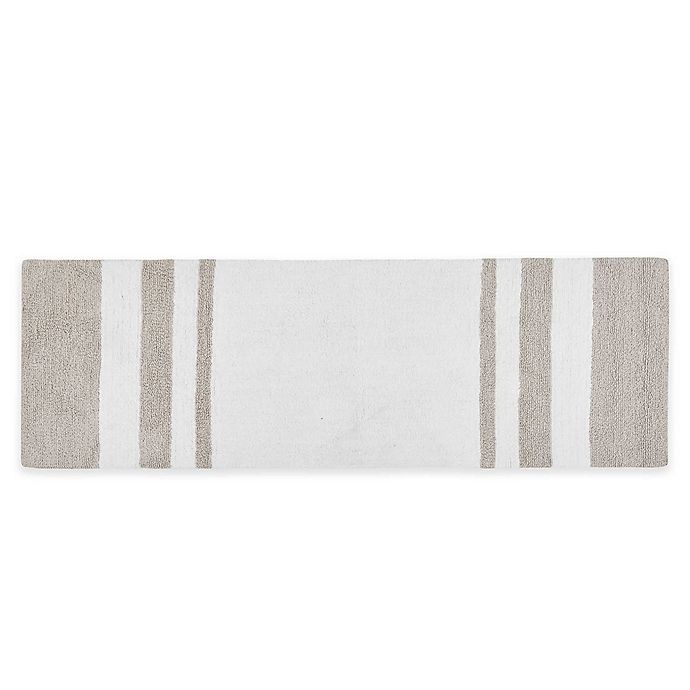 slide 1 of 8, Madison Park Spa Cotton Reversible Cotton Bath Rug - Taupe, 24 in x 72 in