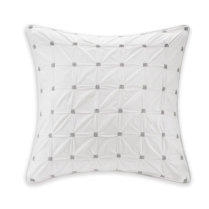 slide 1 of 2, INK+IVY Jane European Pillow Sham - White, 1 ct