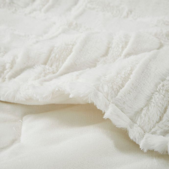 slide 4 of 4, Premier Comfort Madison Park Arctic Plush Down Alternative Throw Blanket - Ivory, 1 ct