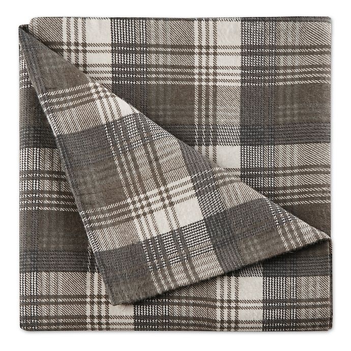 slide 5 of 5, Woolrich Tasha Flannel King Sheet Set - Brown, 1 ct