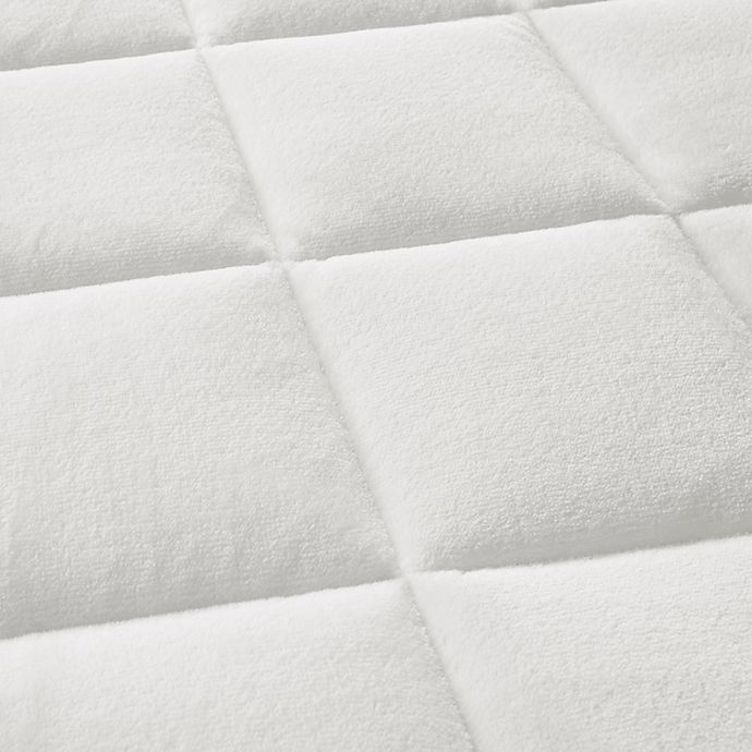 slide 5 of 6, Madison Park Cloud Soft Twin Mattress Pad - White, 1 ct