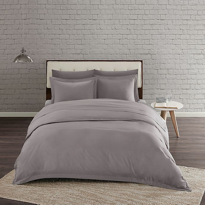 slide 2 of 3, Urban Habitat Comfort Wash Full/Queen Duvet Cover Set - Grey, 1 ct