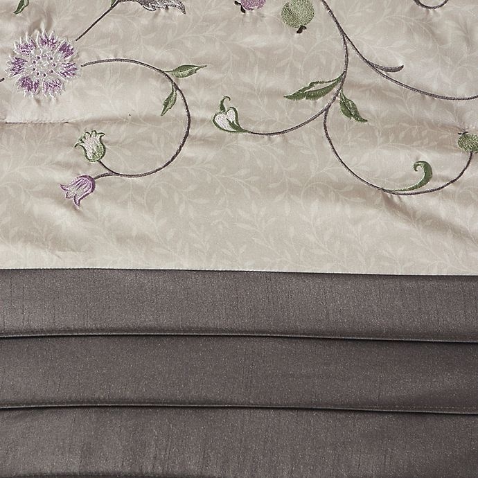 slide 11 of 11, Madison Park Serene Queen Comforter Set - Purple, 7 ct