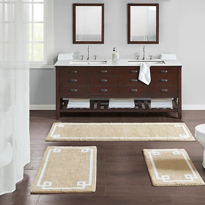 slide 7 of 7, Madison Park Evan Bath Rug - Taupe, 20 in x 30 in