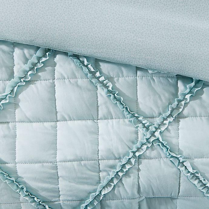 slide 5 of 5, Madison Park Mindy Queen Cotton Percale Comforter Set - Aqua, 9 ct