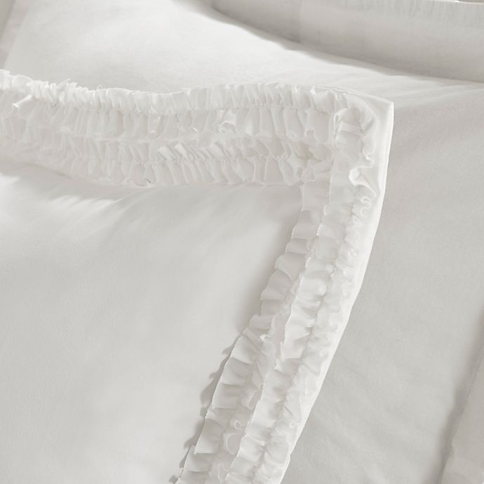 slide 4 of 5, Madison Park Essentials Ruffled King Bed Skirt and Pillow Shams Set - White, 1 ct