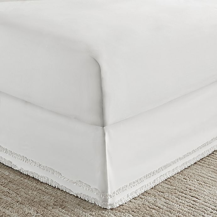 slide 5 of 5, Madison Park Essentials Ruffled King Bed Skirt and Pillow Shams Set - White, 1 ct