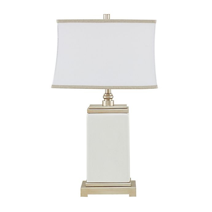 slide 1 of 4, Hampton Hill Colette Table Lamp - Ivory with Cotton Shade, 1 ct
